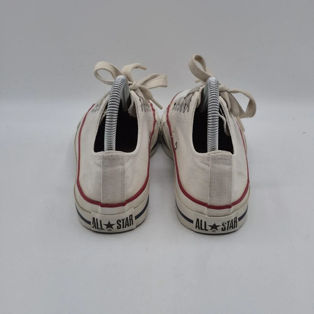VINTAGE Converse All Star Shoes Mens Size 5‎ Off White Low Top Made in USA 90s